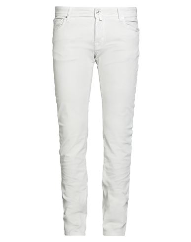Jacob Cohёn Man Pants Light Grey Size 35 Cotton, Elastane, Polyester In White