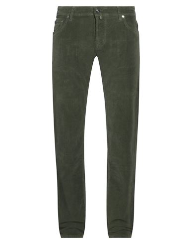 JACOB COHЁN JACOB COHЁN MAN PANTS DARK GREEN SIZE 33 COTTON, ELASTANE, POLYESTER 