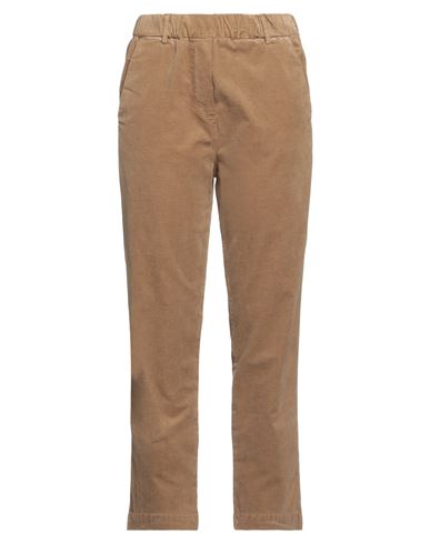 Hod Woman Pants Camel Size 26 Cotton, Elastane In Beige