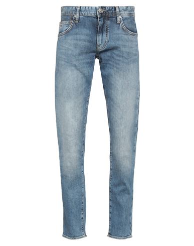 Armani Exchange Man Jeans Blue Size 28 Cotton, Elastane In Blue