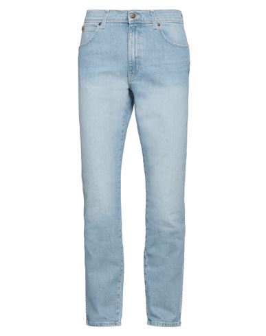 Wrangler Man Jeans Blue Size 33w-32l Cotton, Polyester, Elastane