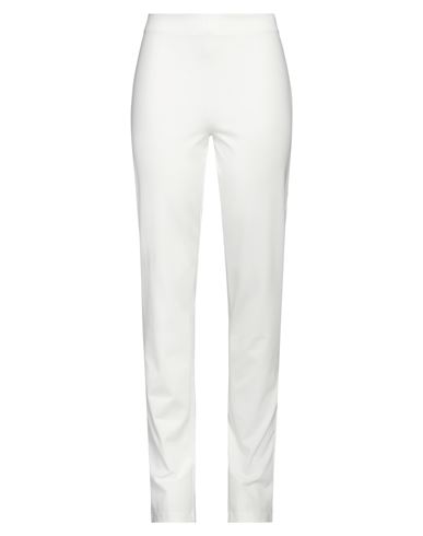 Mariuccia Woman Pants Cream Size L Rayon, Nylon, Elastane In White
