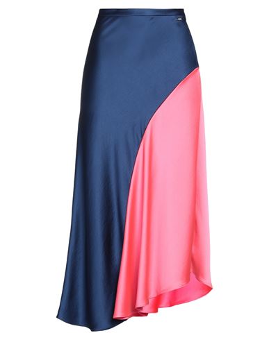 Armani Exchange Woman Midi Skirt Midnight Blue Size 10 Polyester