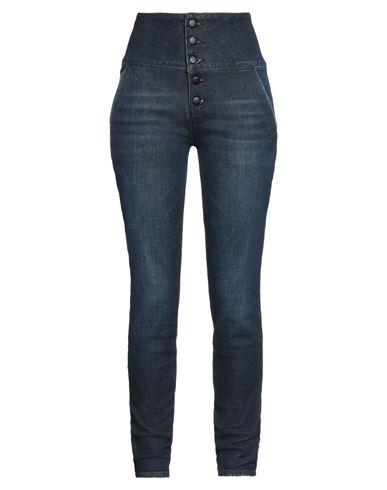Frame Woman Denim Pants Blue Size 25 Cotton, Polyester, Elastane