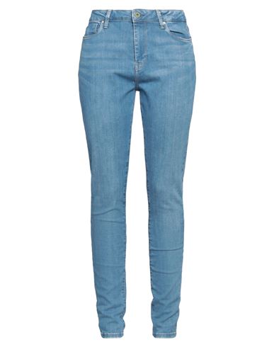 Pepe Jeans Woman Denim Pants Blue Size 30w-32l Cotton, Elastane