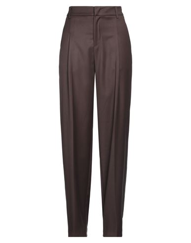 Skills & Genes Woman Pants Sand Size 4 Polyester, Cotton, Viscose, Elastane In Brown