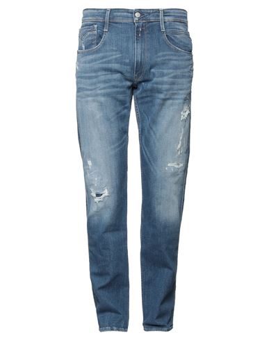 Replay Man Jeans Blue Size 31w-32l Cotton, Elastane