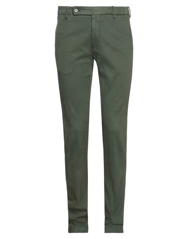 Berwich Man Pants Green Size 28 Cotton, Elastane