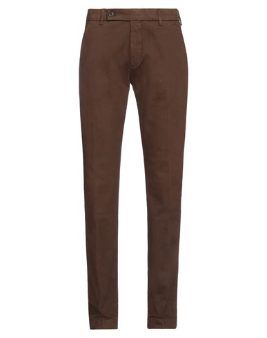 Berwich Man Pants Dark Brown Size 28 Cotton, Elastane