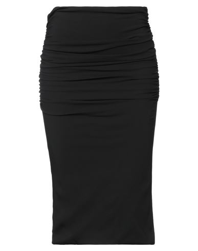 Shop Versace Woman Midi Skirt Black Size 6 Viscose, Elastane