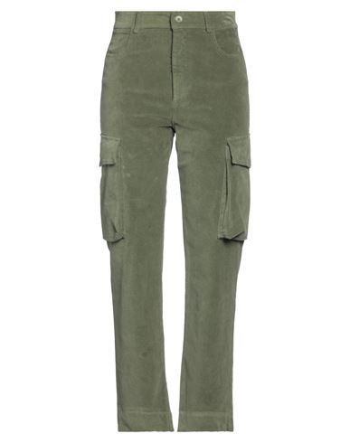 Kaos Woman Pants Military Green Size 4 Cotton, Elastane