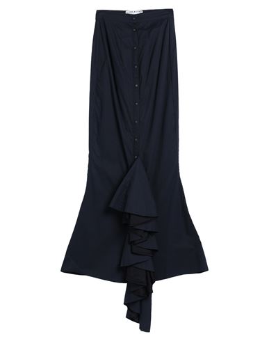 Viva Aviva Woman Long Skirt Midnight Blue Size 8 Cotton