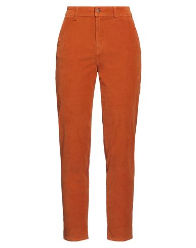 Cigala's Woman Pants Orange Size 26 Cotton, Viscose, Elastane