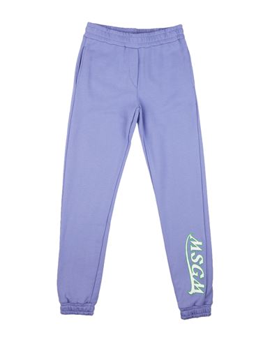 Msgm Toddler Girl Pants Lilac Size 6 Cotton In Purple