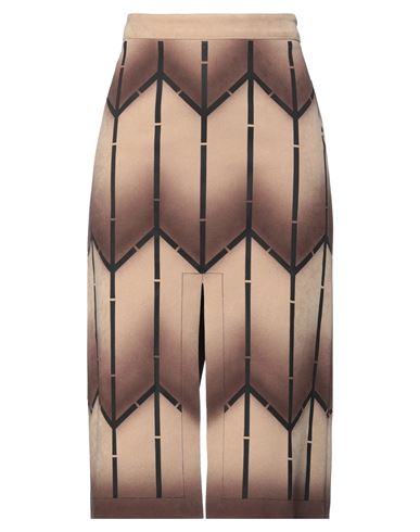 Aviu Aviù Woman Midi Skirt Sand Size 6 Polyester, Elastane In Beige