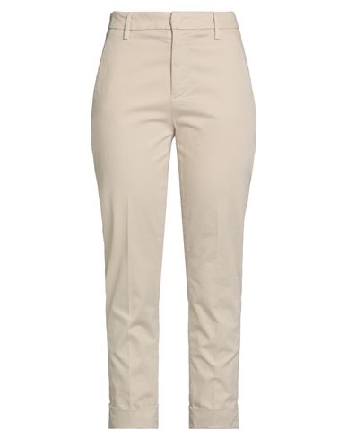 Dondup Woman Pants Beige Size 28 Cotton, Elastane In Neutral
