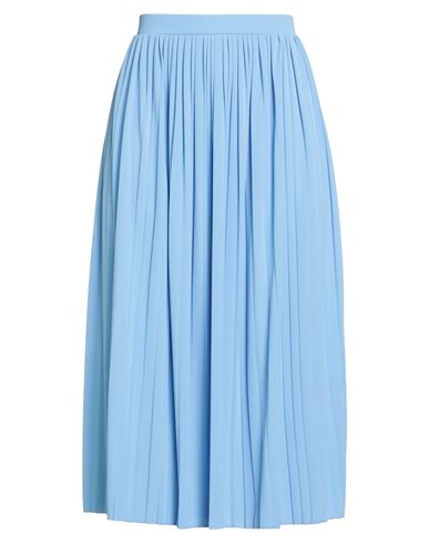 Max Mara Leisure Woman Midi Skirt Azure Size M Polyester In Blue