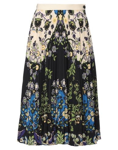 Etro New Orleans Floral-print Pleated Midi Skirt In Black