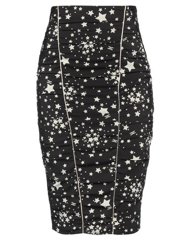 Elisabetta Franchi Woman Midi Skirt Black Size 4 Polyester, Elastane, Polyamide, Viscose