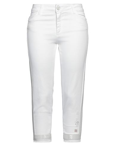 Elisa Cavaletti By Daniela Dallavalle Woman Pants White Size 29 Cotton, Elastane