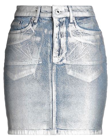 Karl Lagerfeld Jeans Klj Denim Mini Skirt Woman Denim Skirt Blue Size Xs Organic Cotton, Elastane