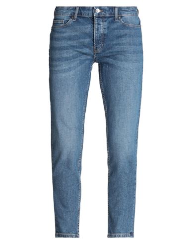 Shop Topman Man Jeans Blue Size 30w-30l Cotton, Elastane