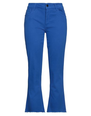 Re-hash Re_hash Woman Pants Bright Blue Size 26 Cotton, Lyocell, Elastane