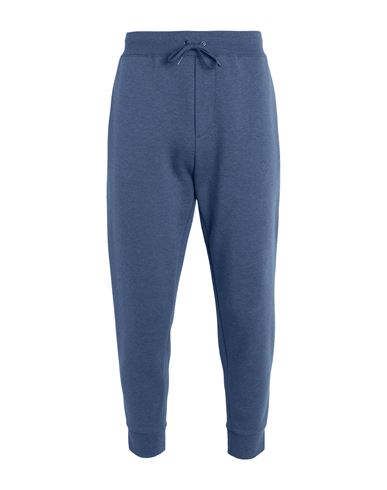 Polo Ralph Lauren Double-knit Jogger Pant Man Pants Slate Blue Size M Cotton, Recycled Polyester