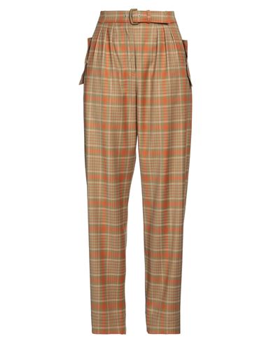 Alberta Ferretti Woman Pants Orange Size 6 Virgin Wool, Polyester, Viscose, Elastane