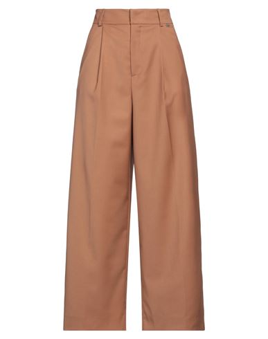 Entre Amis Woman Pants Tan Size 30 Polyester, Rayon, Elastane In Brown