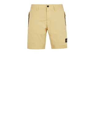L11WA BRUSHED COTTON CANVAS_GARMENT DYED\'OLD\' EFFECT Bermuda Shorts Stone  Island Men - Official Online Store
