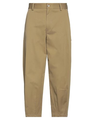 Shop Dolce & Gabbana Man Pants Military Green Size 36 Cotton, Elastane, Linen, Polyester