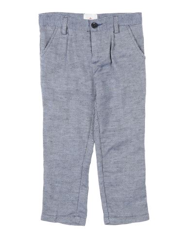 Peuterey Babies'  Toddler Boy Pants Slate Blue Size 4 Linen, Cotton