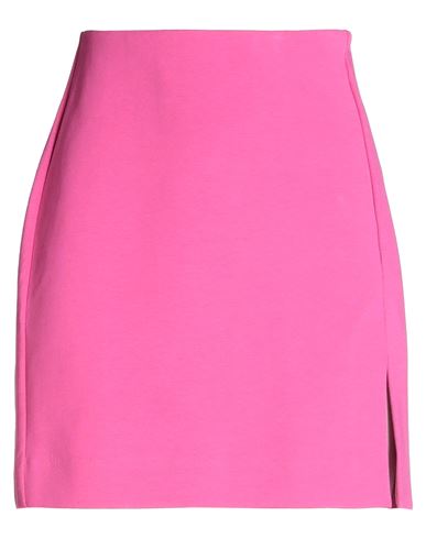 Arket Woman Mini Skirt Fuchsia Size L Cotton, Polyester, Elastane In Pink