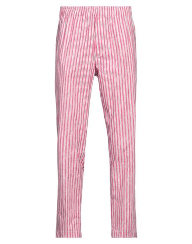 Entre Amis Man Pants Fuchsia Size 34 Cotton, Elastane In Pink