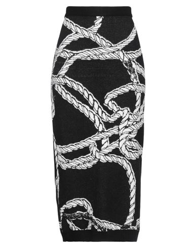 Iceberg Woman Midi Skirt Black Size Xs Wool, Polyamide, Viscose, Mohair Wool, Cashmere