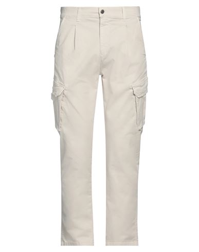 Grey Daniele Alessandrini Man Pants Ivory Size 36 Cotton, Elastane In White
