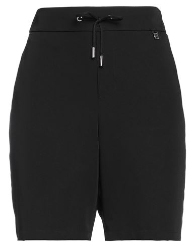 Costume National Woman Shorts & Bermuda Shorts Black Size 12 Polyester, Viscose, Elastane