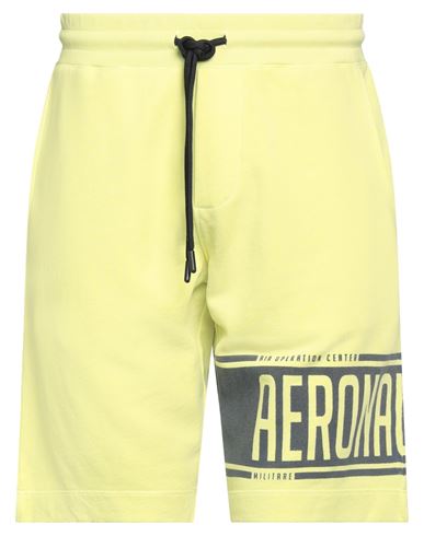 Aeronautica Militare Man Shorts & Bermuda Shorts Acid Green Size Xl Cotton