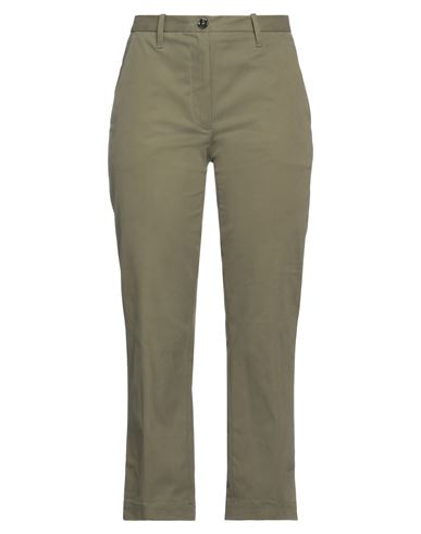 Nine:inthe:morning Nine In The Morning Woman Pants Military Green Size 28 Cotton, Elastane