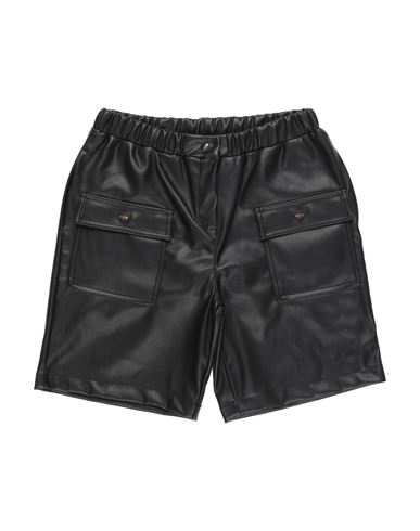Msgm Babies'  Toddler Girl Shorts & Bermuda Shorts Black Size 6 Polyurethane, Polyester