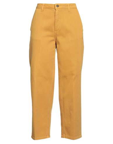 Shop Bonheur Woman Pants Mustard Size 28 Cotton In Yellow