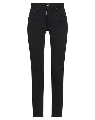 Dsquared2 Woman Jeans Black Size 8 Cotton, Elastane In Black