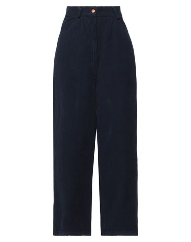 Mes Demoiselles Woman Pants Midnight Blue Size 8 Organic Cotton, Recycled Cotton