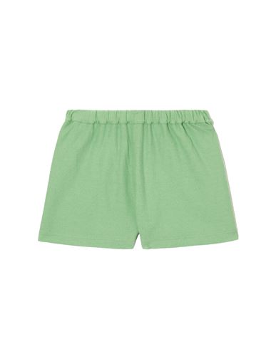 Cos Woman Shorts & Bermuda Shorts Light Green Size M Organic Cotton, Polyamide