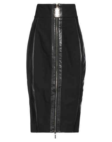 Elisabetta Franchi Woman Midi Skirt Black Size 6 Polyamide, Elastane, Polyester