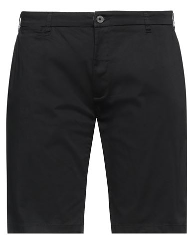 Shop Yes Zee By Essenza Man Shorts & Bermuda Shorts Black Size 31 Cotton, Elastane