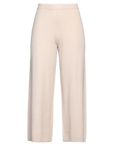 Emme By Marella Woman Pants Beige Size L Viscose, Polyester, Polyamide