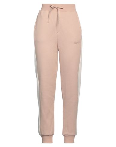 Shop Guess Woman Pants Light Pink Size L Cotton, Polyester