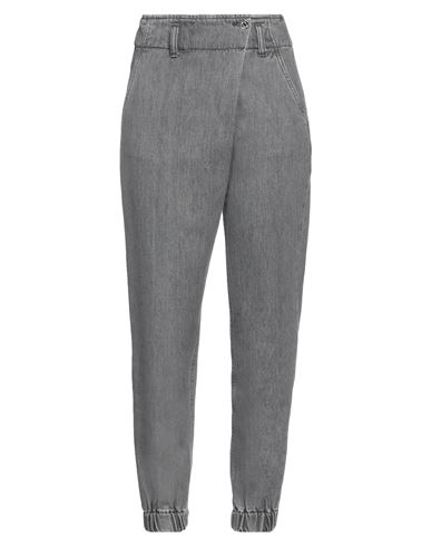 Liu •jo Woman Denim Pants Grey Size 30 Cotton In Grey